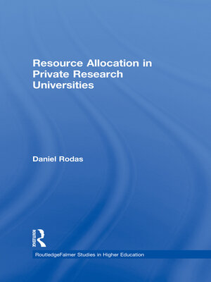 cover image of Resource Allocation in Private Research Universities